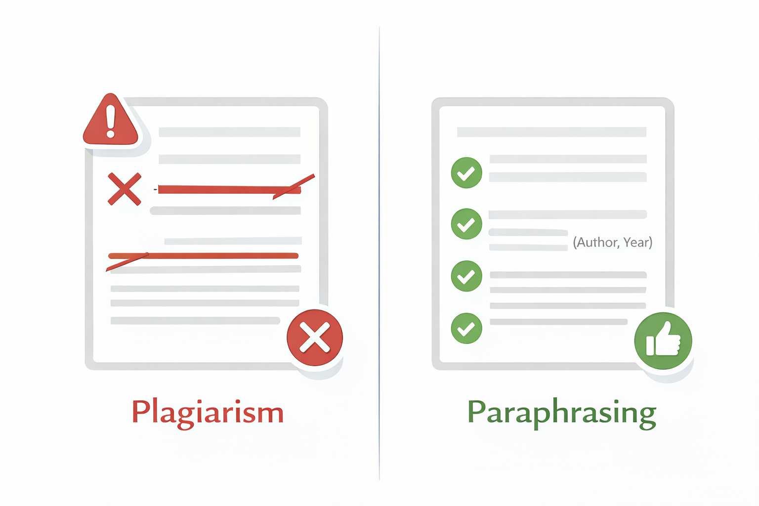 Paraphrasing transformation process: vocabulary change from formal academic to proper paraphrase with understanding, thesaurus, restructuring